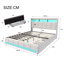 Carlyann Modern Fabric Bed Frame With LED Headboard Storage, USB & Type-C Ports, And Under-Bed Drawers-1629624116-1629624112