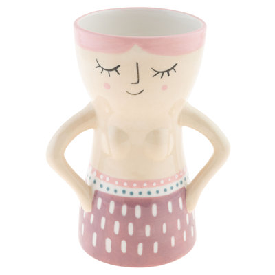 REYNA BUSTY LADY VASE  LILAC (S22)