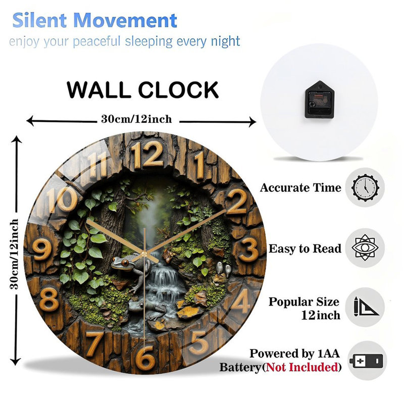 Horloge murale 12 po