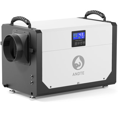 ANDTE 155 Pint Commercial Dehumidifier with Remote Control, Anti-Corrosion Technology for 4,500 sq. ft.