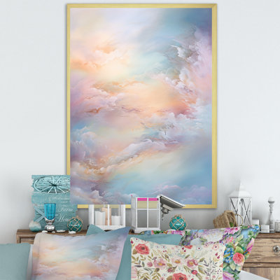 «Clouds Charm», art mural sur toile