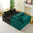 Green&Black Turtle Velvet Double Chaise Lounge Multifunctional Lazy Sofa-843493905