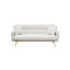 Canapé-lit 69 pouces beige avec canapé-lit réglable pour petit salon et chambre à coucher-138589120