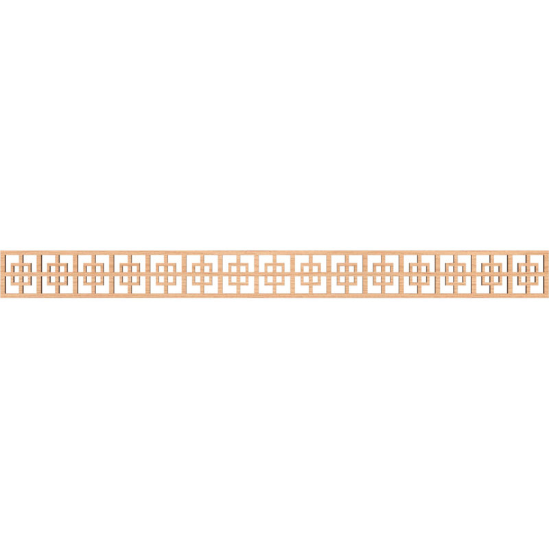 Moulure de chantournage Cambridge, Noyer blanc, H 4 po x l 46,375 po x P 0,25 po