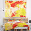 Tapisserie d'art abstrait jaune et rouge-28484757