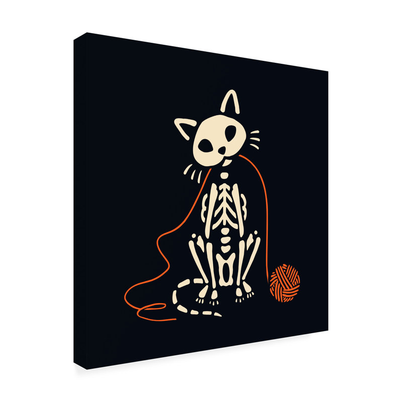 Impression moderne et contemporaine Skelepet VLI sur toile par Victoria Barnes, H 35 po x l 35 po x P 2 po
