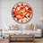 Red Rose Hand drawn with Splashes - Traditional wall clock-36845704