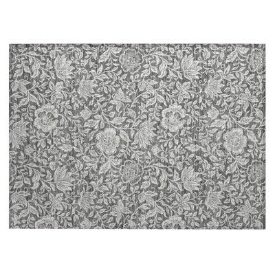 Machine Washable Indoor/Outdoor Chantille ACN2572 Floral Rug