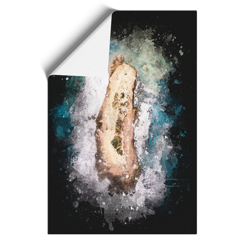 Bay of Islands Paint Splash - Frameless Print, 59cm H x 42cm W x 0.1cm D