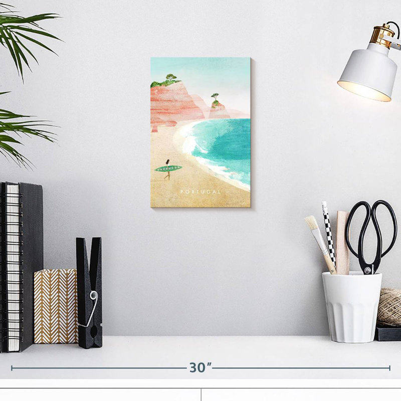 Affiche de voyage rétro Aime Portugal, H 12 po x l 8 po