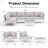 6-Person Outdoor Wicker Modular Furniture Sectional Seating Group with Cushions & Coffee Table, L-Shaped/U-Shaped Patio Conversation Set-1291583819-1299339118