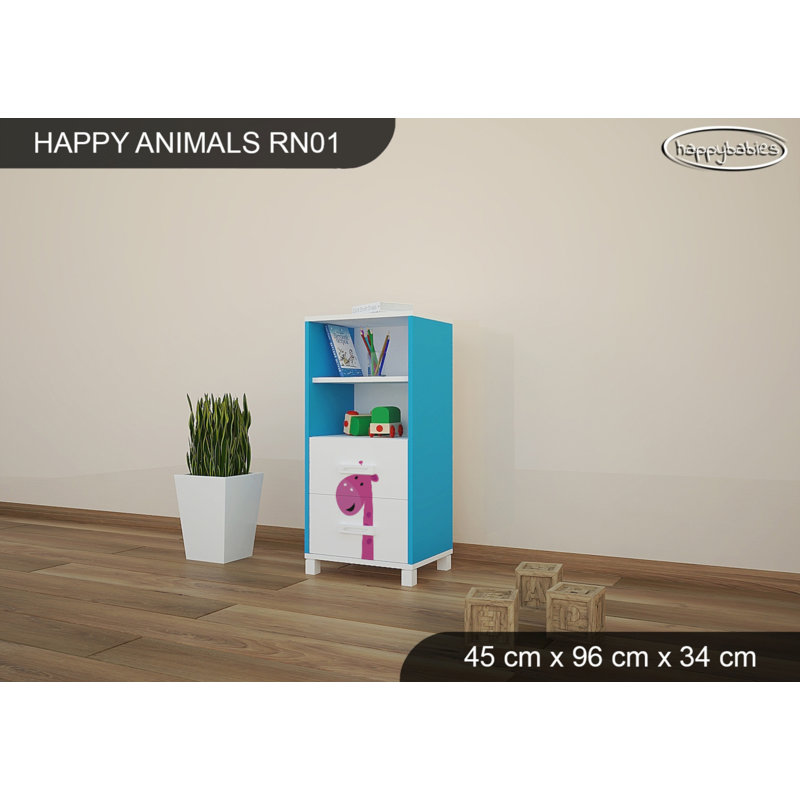 45cm W Animals Kids Cube, Blue