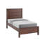 Structure de lit en bois de pin massif rustique Hibir avec garniture de protection, lit plateforme de la chambre principale de style campagne moderne, base de support à lattes robuste, aucun sommier nécessaire, style haut de gamme-123297193-123418553