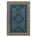 Rug & Kilim’S Modern Rug In Electric Blue And Beige