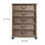 Commode 5 tiroirs en bois Howley