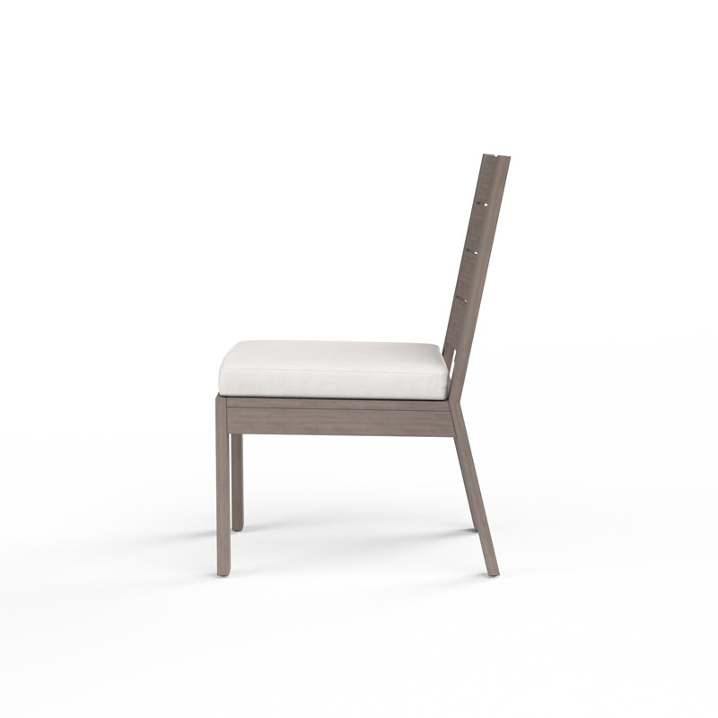 Laguna Outdoor Dining Side Chair, Canvas Flax Sunbrella® Canvas