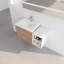 Meuble-lavabo à fermeture en douceur 36 po avec lavabo, petites tablettes de rangement, armoire combinée 24 po et 12 po (KD-Packing)-125514656