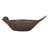 Debossed Stoneware Bird Bowl with Reactive Glaze