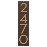 Floating Modern 3" Number Vertical Address Plaque (4 Digits)