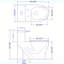 Toilette compacte compacte d'une pièce 1,28 GPF (siège inclus)