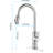 Kitchen Faucet With 360 Rotating Pull Out , Three Water Output Settings, Single Lever Operation, Brushed Nickel Stainless Steel, Dirt Surface Treatment, Splash- Aerated Bubble Water, 6.08 Lb Faucet,