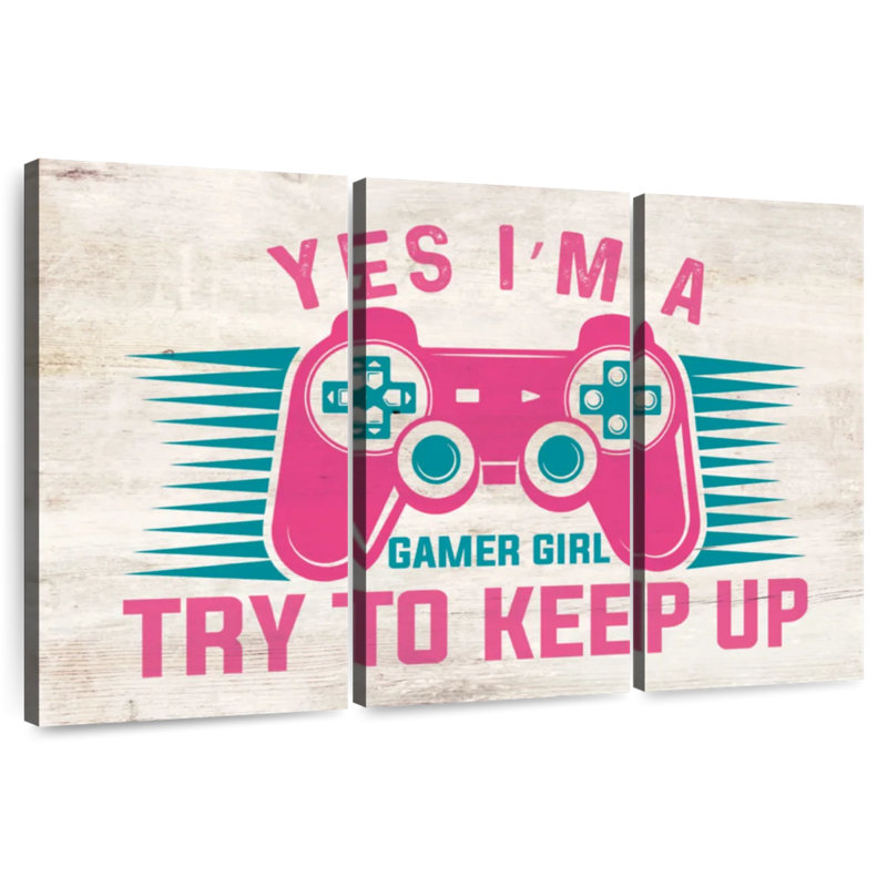  «Gamer Girl», H 20 po x l 33 po