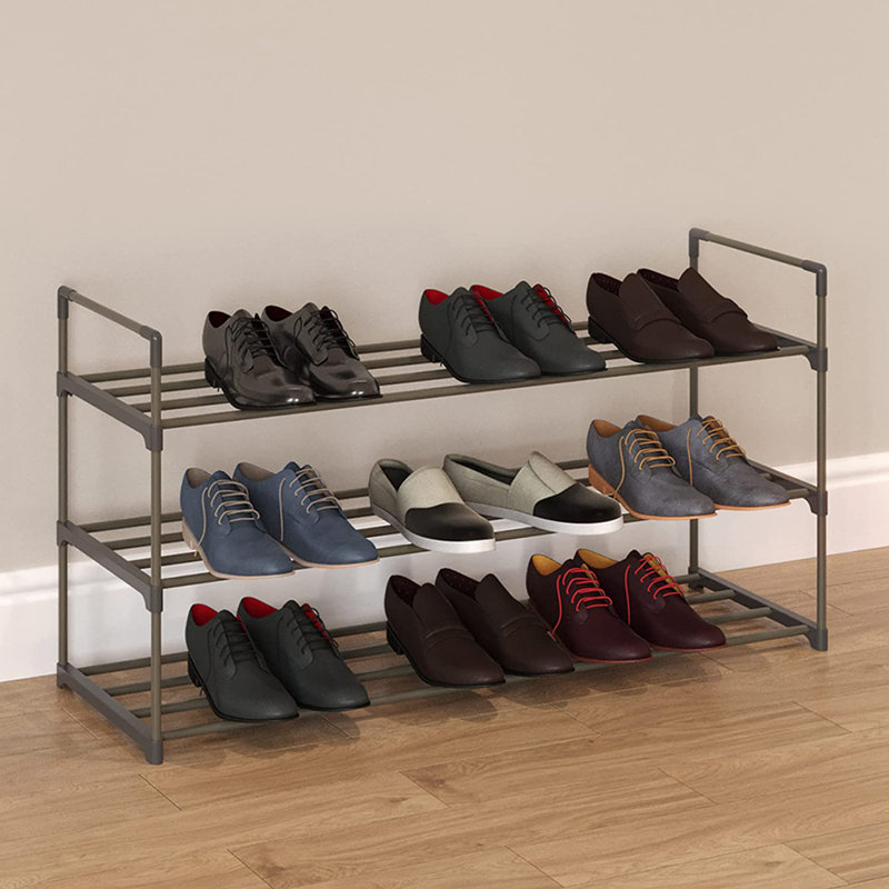 18 Pair Stackable Shoe Rack
