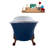 55.1'' x 26.8'' Soaking Acrylic Bathtub-66366586-90764604