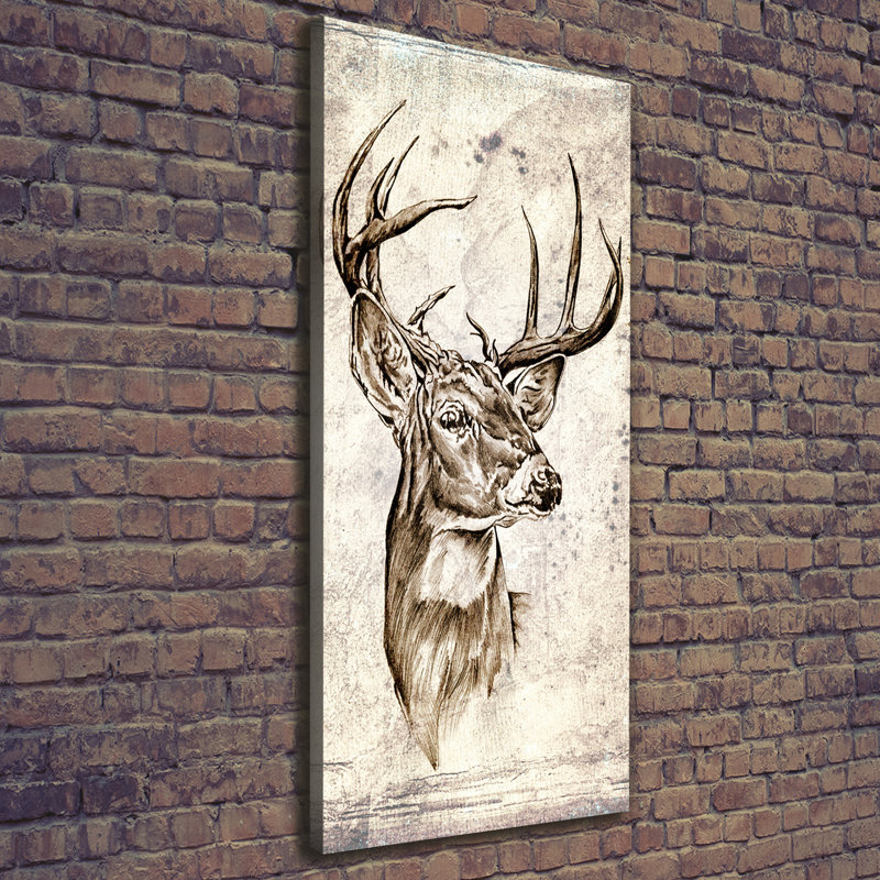 Deer - Wrapped Canvas Print
