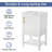 Shevonda 20'' Single Bathroom Vanity with Ceramic Top-1235264727