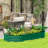 Galvanized Raised Garden Bed Kit, Metal Planter Box with Safety Edging, 59" x 24.5" x 11.75", Dark Gray-143258494-172238291