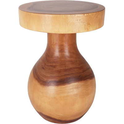 Creston Hand Carved End Table