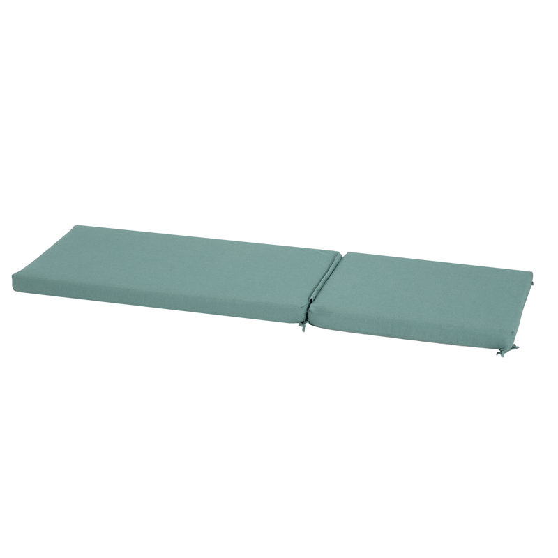 Coussin de chaise longue d'extérieur avec attaches Roomfitter Noah, tissu hydrofuge, coussin de patio bleu sarcelle, Sarcelle