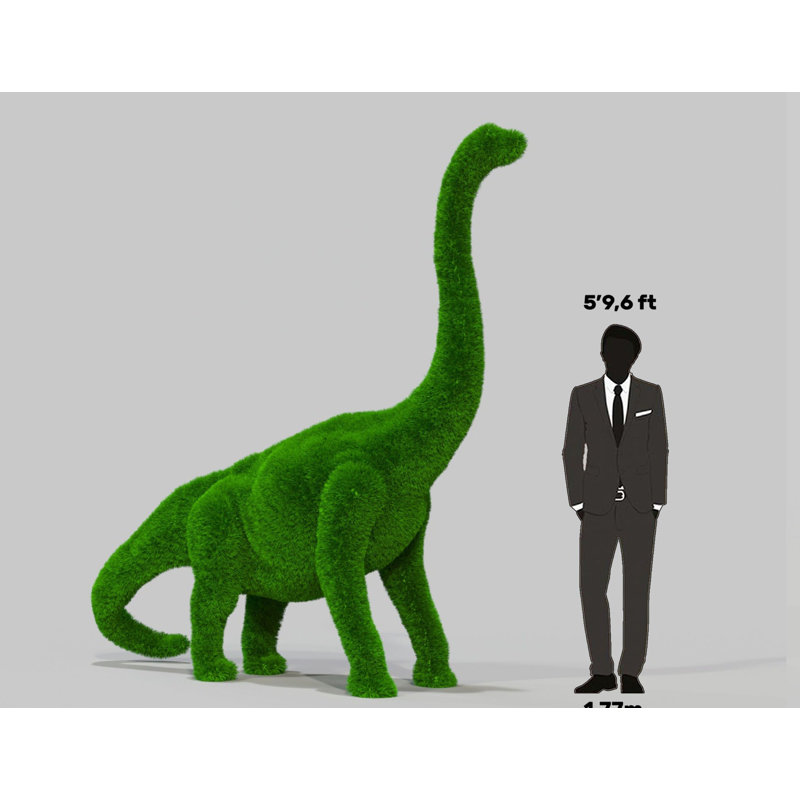 Dinosaure extérieur topiaire vert