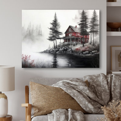 «Cottage on the Lake III», reproduction sur toile