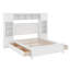 Lit double en bois avec armoire et tablette-540117735