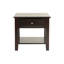 Ensemble de tables d'appoint 4 pièces Classic Classic avec tiroirs et tablettes ouvertes pour le salon, la table basse, la console et les tables de bout