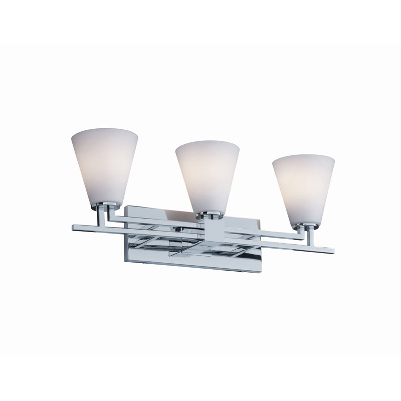 Bonamy 3 - Light Vanity Light, Weave, Polished Chrome