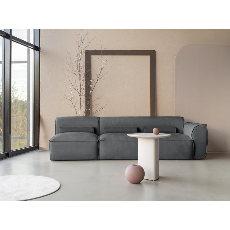 Flex Felix 3 Seater Seating Component, Right Hand Facing, Dark Grey