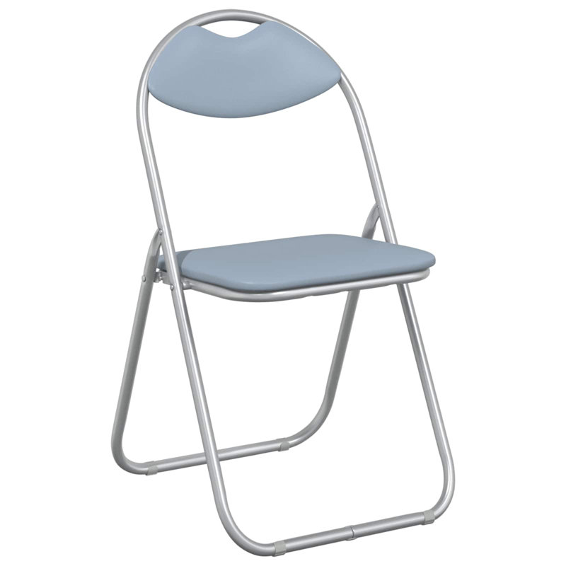 Padded Office Folding Chair Folding Chair Set, Grey