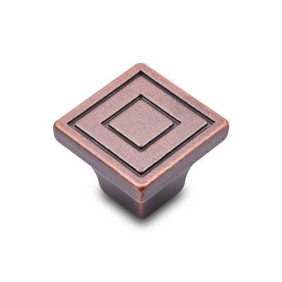Contemporary Lined Square Knob CK Series
