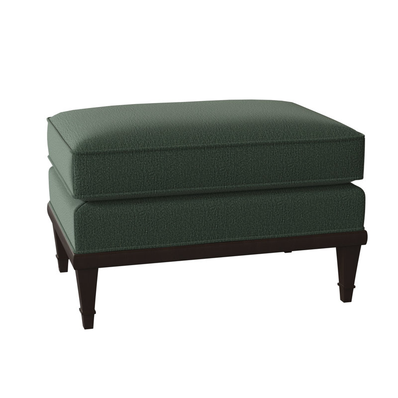 Dublin Ottoman, American Walnut, Elise Flax