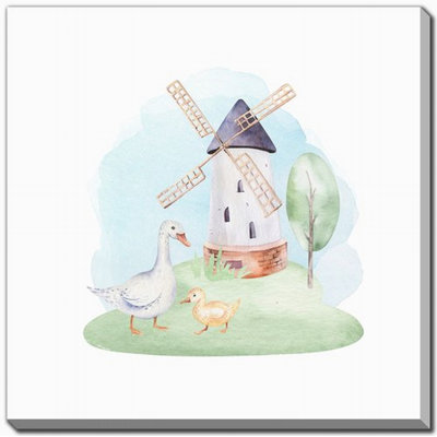 Farm Buddies Group 4 Canvas Wall Art