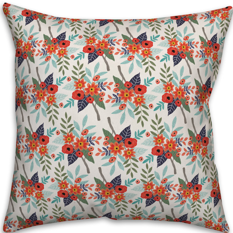 Floral Throw Pillow