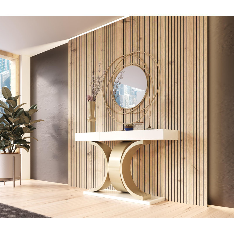 Imperium Console With Mirror, 72" H x 50" W x 20" D