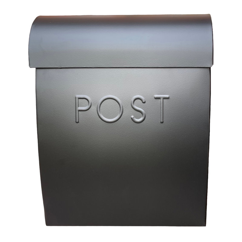 Sylvia Steel Wall Mounted Mailbox, Black