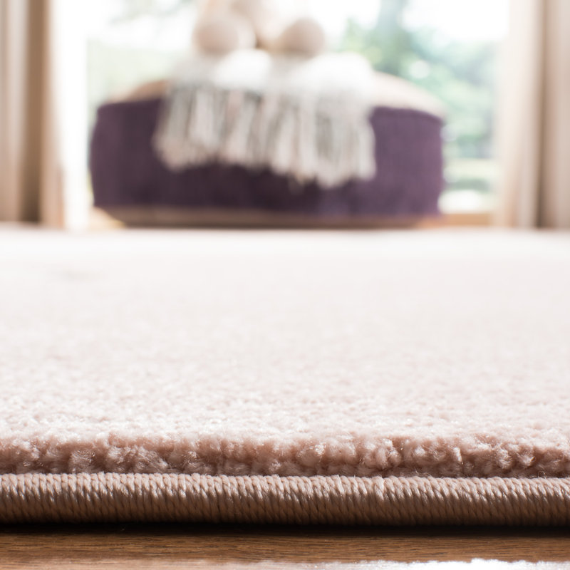 Pink/Ivory Area Rug, Rectangle 4' x 6'