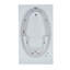 Baignoire tourbillon en alcôve de 72 po x l 42 po avec jupe amovible en acrylique blanc-112216941