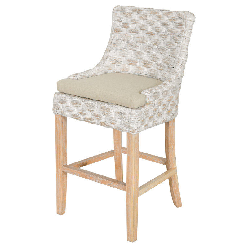 Clydean Solid Wood Accent Stool