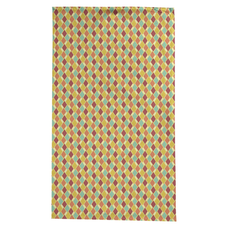 Nappe diamants Leffel, Jaune et orange